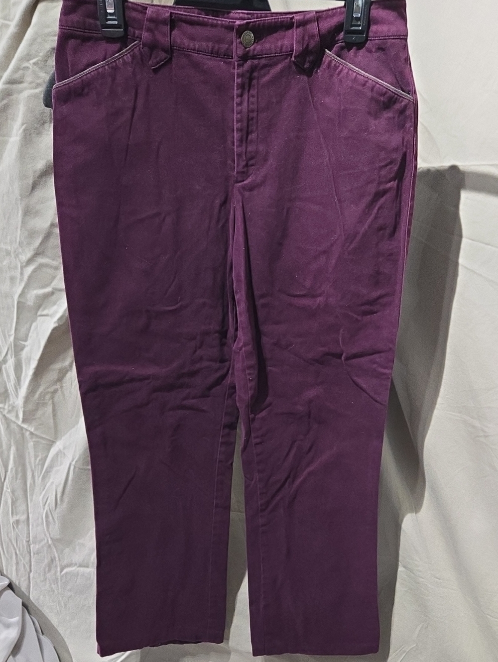 Lauren Ralph Lauren Straight-Leg Pants in Deep Plum